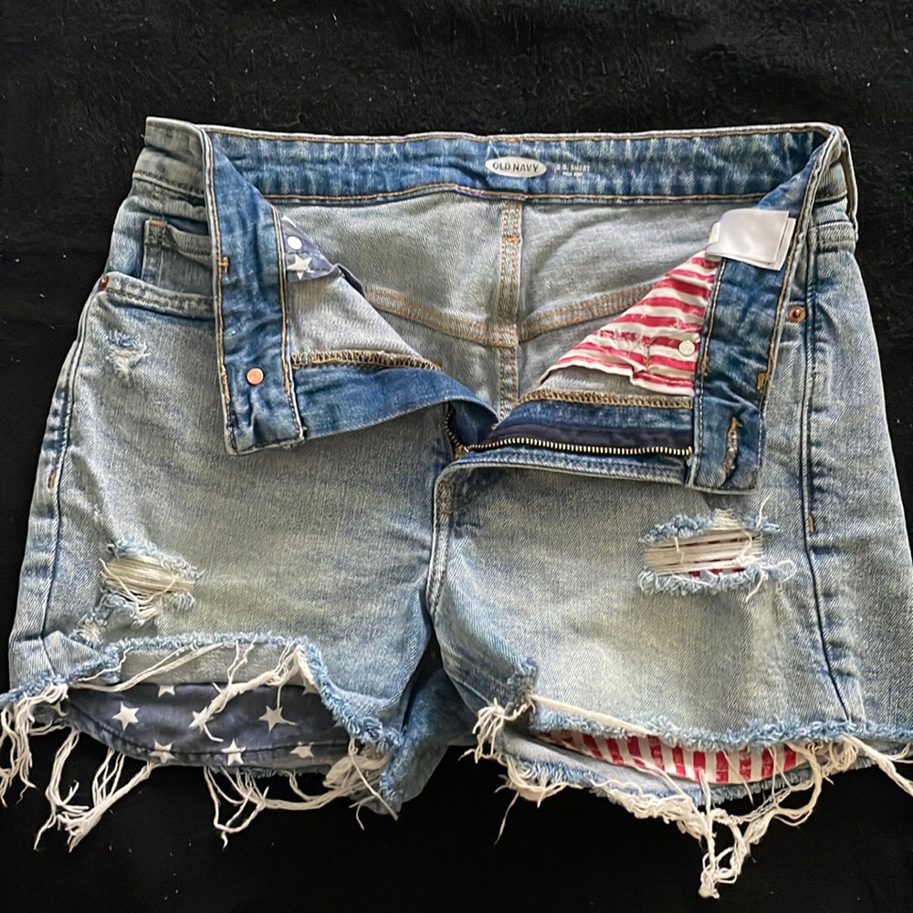 Old Navy American flag shorts size 6